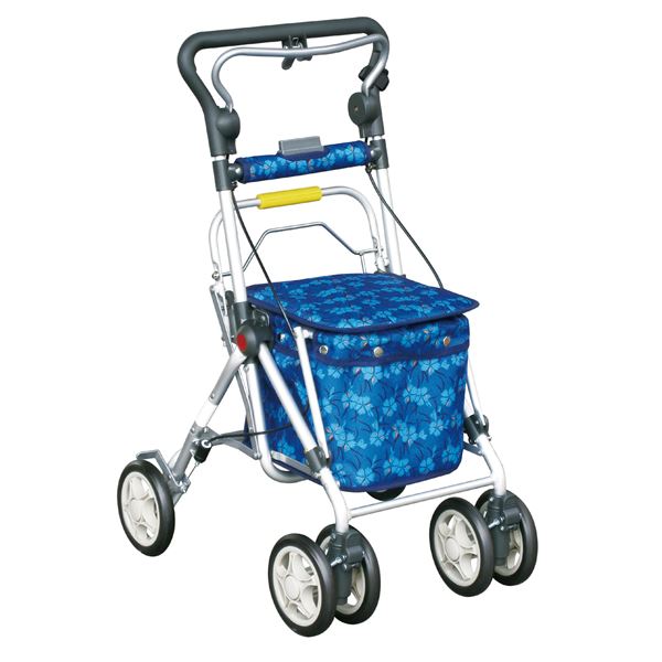 【送料無料】須恵廣工業 シルバーカー スイートIII なでしこ紺 668