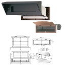 【送料無料】ステンレスシュート 内フタ付気密型 No.24 大壁 黒【0001-05692】