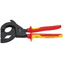 【送料無料】KNIPEX クニペックス 9536-315A 絶縁 ラチェット ケーブルカッター SWA用 工具 ツール DIY 作業工具 道具