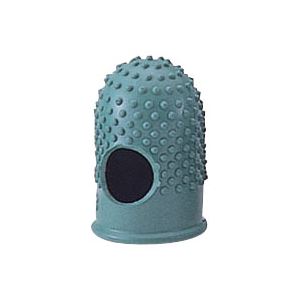 (まとめ) フィンガーキャップ (緑色ゴム製)抗菌 箱入 CR-UB3-G 入 【×2セット】