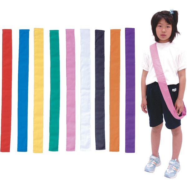 【送料無料】(まとめ)アーテック カラーたすき/襷 【巾60mm×1.5m】 綿100% イエロー(黄) 【×40セット】