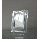 【送料無料】〔 彫刻 日本製 〕 レーザー彫刻 クリスタル フォトフレーム 写真立て L版対応 127×89mm 額縁 額 フレーム