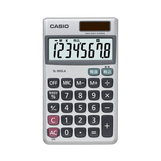(まとめ) カシオ CASIO 電卓 8桁 手帳サイズ SL-900LA-N 1台 【×5セット】 (まとめ) カシオ CASIO 電卓 8桁 手帳サイズ SL-900LA-N 1台 【×5セット】
