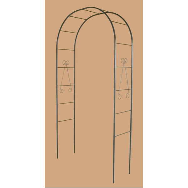 【送料無料】フラワーアーチ/ガーデニング用品 【幅120cm】 スチールパイプ製 日本製 普及型 〔園芸 庭 花 エクステリア〕