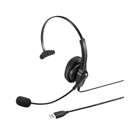 【送料無料】サンワサプライ USBヘッドセット MM-HSU03BK 【送料無料】サンワサプライ USBヘッドセット MM-HSU03BK