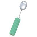 (まとめ)フセ企画 食事用具 オールステンレスハンドル・シリコンスポンジ付(3)S・F兼用大 N-3/SS-28【×3セット】