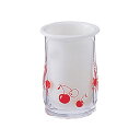 【送料無料】レトロ調 テーブルスタンド/箸立て 【レッド】 8.1×11.9cm さくらんぼ柄 『ブルーム』【代引不可】