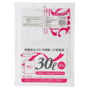 (まとめ) ジャパックス 容量表示入りゴミ袋 ピンクリボンモデル 乳白半透明 30L TSP30 1パック(10枚) 【×60セット】