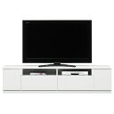ローボード テレビ台 幅180cm ホワイト木目 オープン収納棚付き 日本製 リビング ダイニング 完成品 玄関渡し【代引不可】(3)