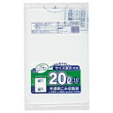 (まとめ) ジャパックス 容量表示入りポリ袋 乳白半透明 20L TSN20 1パック(10枚) 【×60セット】