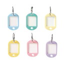 【送料無料】(まとめ) ソニック キーホルダー名札 GP-663 小 【30個入り(青、緑、黄、橙、桃、紫各5個)】【×20セット】