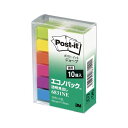 (まとめ) 住友スリーエム ポストイット(R) ジョーブ 透明見出し エコノパック(TM)製品 6831NE 混色6色 10個入 【×3セット】