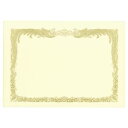 【送料無料】(まとめ) TANOSEE 賞状用紙 クリーム B4 タテ書用 1冊(10枚) 【×5セット】