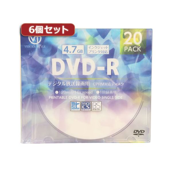 ̵6ĥå VERTEX DVD-RVideo with CPRM 1Ͽ 120ʬ 1-16® 20P 󥯥åȥץбʥۥ...