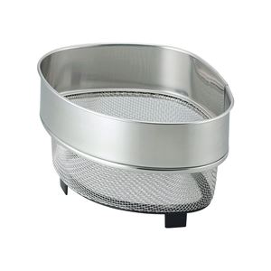 【送料無料】〔60個セット〕 三角コーナー 生ゴミ入れ 約幅13.8cm 小 脚付き ステンレス 頑丈 水切れ抜群 SUIグート アミ キッチン 台所