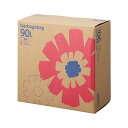 【送料無料】(まとめ)TANOSEE ゴミ袋 コンパクト 透明90L BOXタイプ 1箱(110枚)【×5セット】