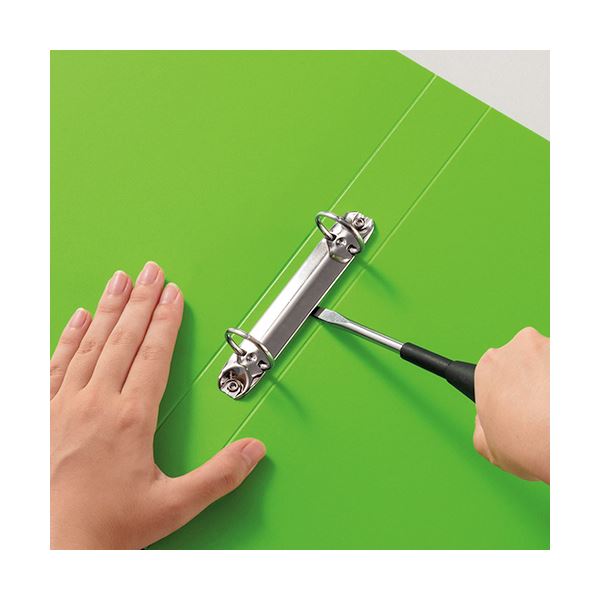 【送料無料】(まとめ) ライオン事務器 リングファイルMINANO(ミナノ) A4タテ 2穴 200枚収容 背幅35mm グリーン RF-223M 1冊 【×30セット】 3