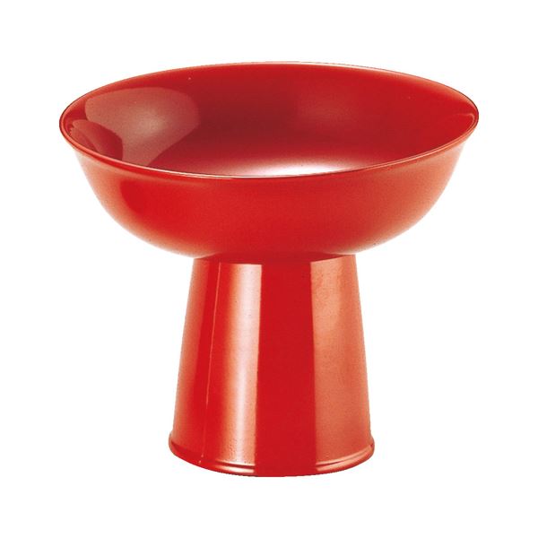 【送料無料】平安高盃/和食器 【朱 M】 直径122×102mm 日本製 〔和食 レストラン 居酒屋 店舗 お店〕【..