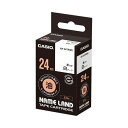 【送料無料】(まとめ)カシオ計算機 ラベルテープXR-24TRWE 黒文字白テープ24mm【×2セット】