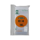 (まとめ) 生産日本社 ユニパック チャックポリ袋 120×85mm 透明 100枚 D-4 【×10セット】(4)