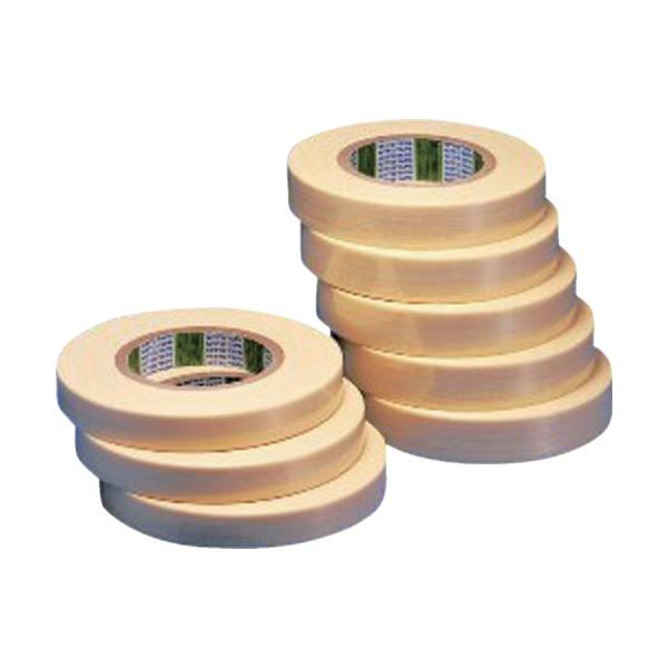 (まとめ) 日東電工 フィラメントテープ No.3885 25mm×50m ホワイト 3885-25 1巻 【×3セット】