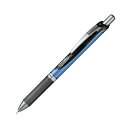 【送料無料】(まとめ) ぺんてる ゲルインクボールペンノック式エナージェル 0.5mm 黒 (軸色 メタリックブルー) BLN75-A 1本 【×50セット】