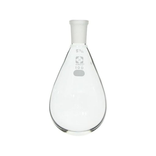 【送料無料】共通摺合なす形フラスコ 100mL 【005370-15100】 【送料無料】共通摺合なす形フラスコ 100mL 【005370-15100】