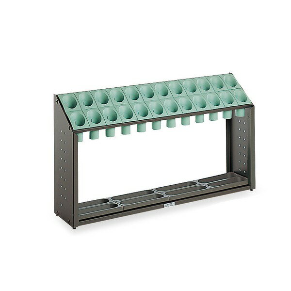 【送料無料】傘立て B24 24本立 幅972mm グリーン スチール 樹脂製脚付 アンブレラスタンド テラモト オブリークアーバン 玄関 収納家具