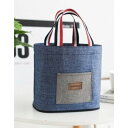 保冷温ランチバッグ&エコバッグ 巾着タイプ ネイビー