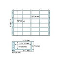 【送料無料】ヒサゴ ドットプリンタ用ラベルタック24面 3_3/10×1_1/2インチ ラベルサイズ4×6インチ GB250 1冊(100枚)