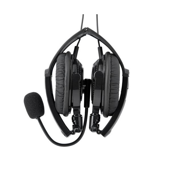 【送料無料】バッファロー 両耳ヘッドバンド式ヘッドセット ブラック BSHSUH13BK 1個