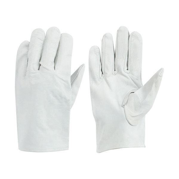 【送料無料】(まとめ) 東和コーポレーション 豚革 クレスト L ホワイト 482 1双 【×5セット】