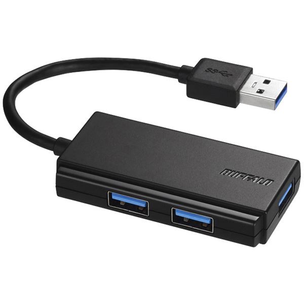 【送料無料】バッファロー（サプライ） USB3.0 バスパワー 3ポート ハブ ブラック BSH3U100U3BK