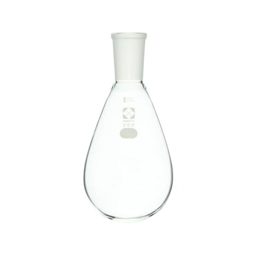 【送料無料】共通摺合なす形フラスコ 200mL 【005370-24200】 【送料無料】共通摺合なす形フラスコ 200mL 【005370-24200】