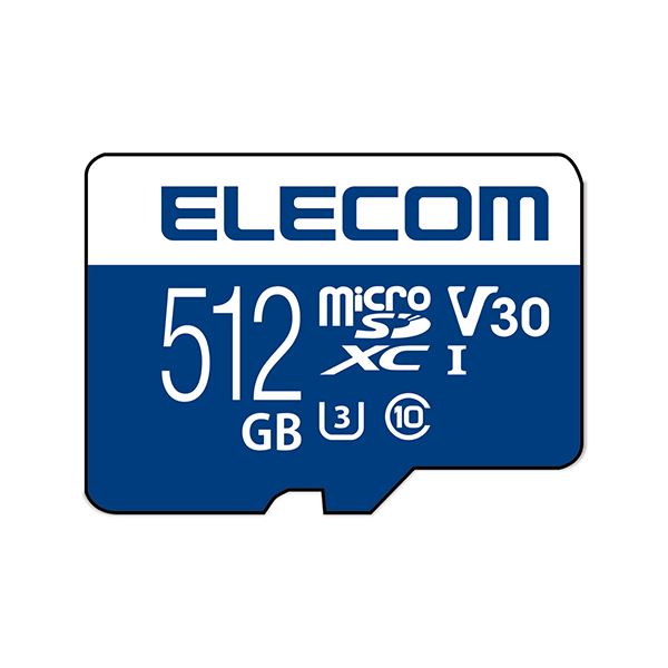 【送料無料】エレコム マイクロSDカード 512GB class10対応 高速データ転送 読み出し80MB/s 書き込み60MB/s データ復旧サービス MF-MS512GU13V3R AV・デジモノ パソコン・周辺機器 USBメモリ・SDカード・メモリカード・フラッシュ その他のUSBメモリ・SDカード・メモリカー