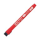【送料無料】(まとめ) TANOSEE ホワイトボードマーカーキャップ式 マグネット付 細字丸芯 赤 1本 【×100セット】