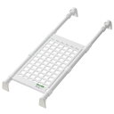 【送料無料】つっぱり棚 突っ張り棚 S 53〜75cm フック付き 伸縮 超強力 メッシュラック ミニ つっぱりラック セキスイ樹脂 トイレ お手洗い