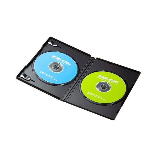【送料無料】サンワサプライ DVDトールケース(2枚収納・10枚セット・ブラック) DVD-TN2-10BKN AV・デジモノ パソコン・周辺機器 DVDケース・CDケース・Blu-rayケース レビュー投稿で次回使える2000円クーポン全員にプレゼント