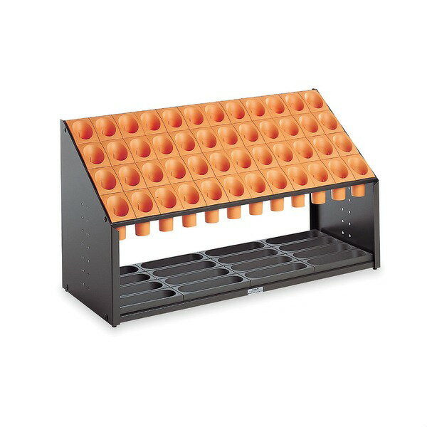 【送料無料】傘立て B48 48本立 幅972mm オレンジ スチール 樹脂製脚付 アンブレラスタンド テラモト ..