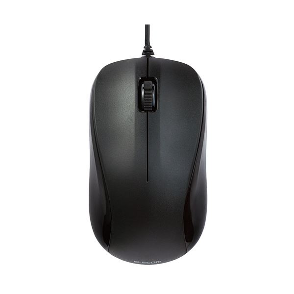 (まとめ) TANOSEE USBレーザーマウス 3ボタン Mサイズ ブラック M-S2ULBK/RST 1個 【×10セット】