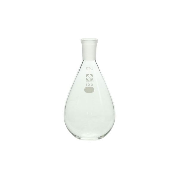 【送料無料】共通摺合平底なす形フラスコ 100mL 【005400-15100】