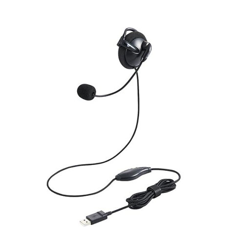 エレコム ヘッドセット 耳掛け 有線 片耳 左耳用 USB 軽量 黒 HS-EH01UBK エレコム ヘッドセット 耳掛け 有線 片耳 左耳用 USB 軽量 黒 HS-EH01UBK