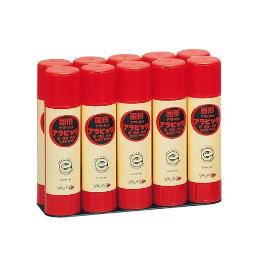 (まとめ) ヤマト 固形アラビック 口紅タイプお徳用パック 40g YS-35-10S 1パック(10本) 【×10セット】 (まとめ) ヤマト 固形アラビック 口紅タイプお徳用パック 40g YS-35-10S 1パック(10本) 【×10セット】