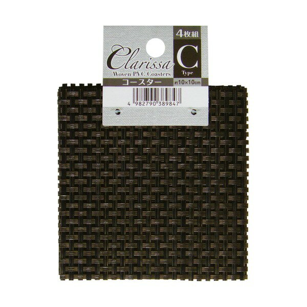 【送料無料】Clarissa コースターC 10×10cm 4枚組 38-984 【12個セット】  ...