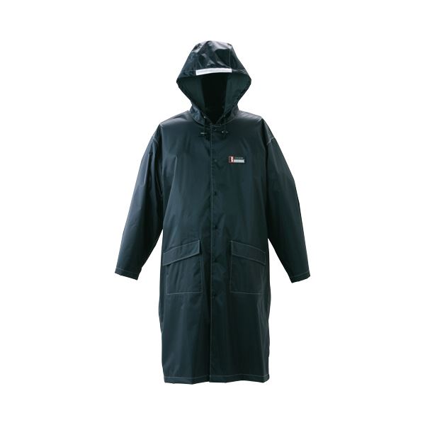 【送料無料】(まとめ)川西工業 防水レインパーカー ブラックフリーサイズ #3535 1着【×2セット】