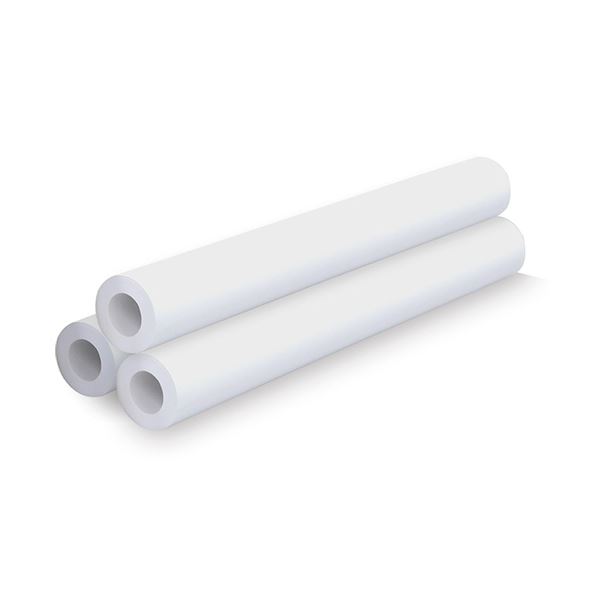 (まとめ)TANOSEE普通紙ロール(コアレスタイプ) A0ロール 841mm×60m 81.4g 1セット(3本)【×3セット】