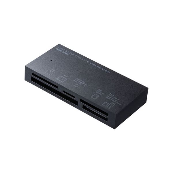 【送料無料】サンワサプライ USB3.1 マルチカードリーダー ADR-3ML50BK ブラック AV・デジモノ パソコ..