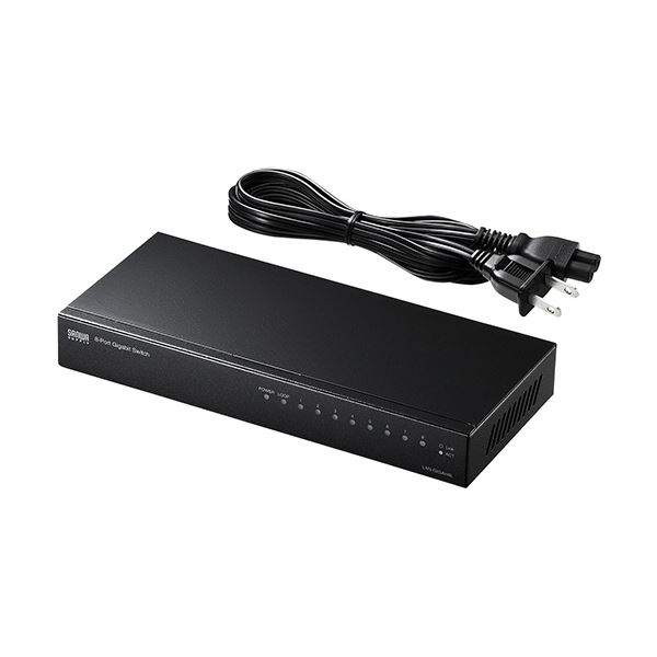 【送料無料】サンワサプライ Giga対応スイッチングハブ 8ポート・ループ検知機能付き LAN-GIGAH8L 1台