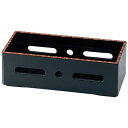 【送料無料】7寸 長角すかし箱/和食器 【黒天アジロ A】 210×97×70mm 日本製 〔和食 レストラン 居酒屋 店舗 お店〕【代引不可】