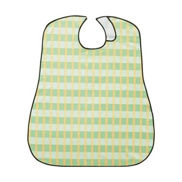 【送料無料】(まとめ)竹虎 ソフラピレンエプロンボーダーチェック グリーン 1枚【×20セット】